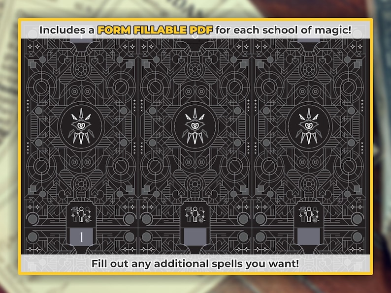 WARLOCK Spell Cards for Dnd 5e Form Fillable Pdfs Included - Etsy