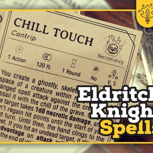 ELDRITCH KNIGHT Spell Cards for Dnd 5e Form Fillable Pdfs - Etsy