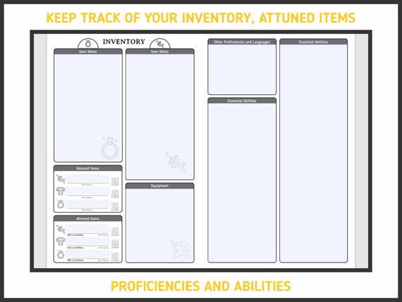 Artificer Character Sheet For Dnd 5e Form Fillable Pdf Etsy Canada