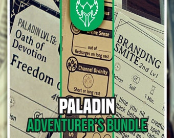 PALADIN ADVENTURER'S BUNDLE for DnD 5e