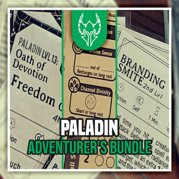 PALADIN ADVENTURER'S BUNDLE for DnD 5e