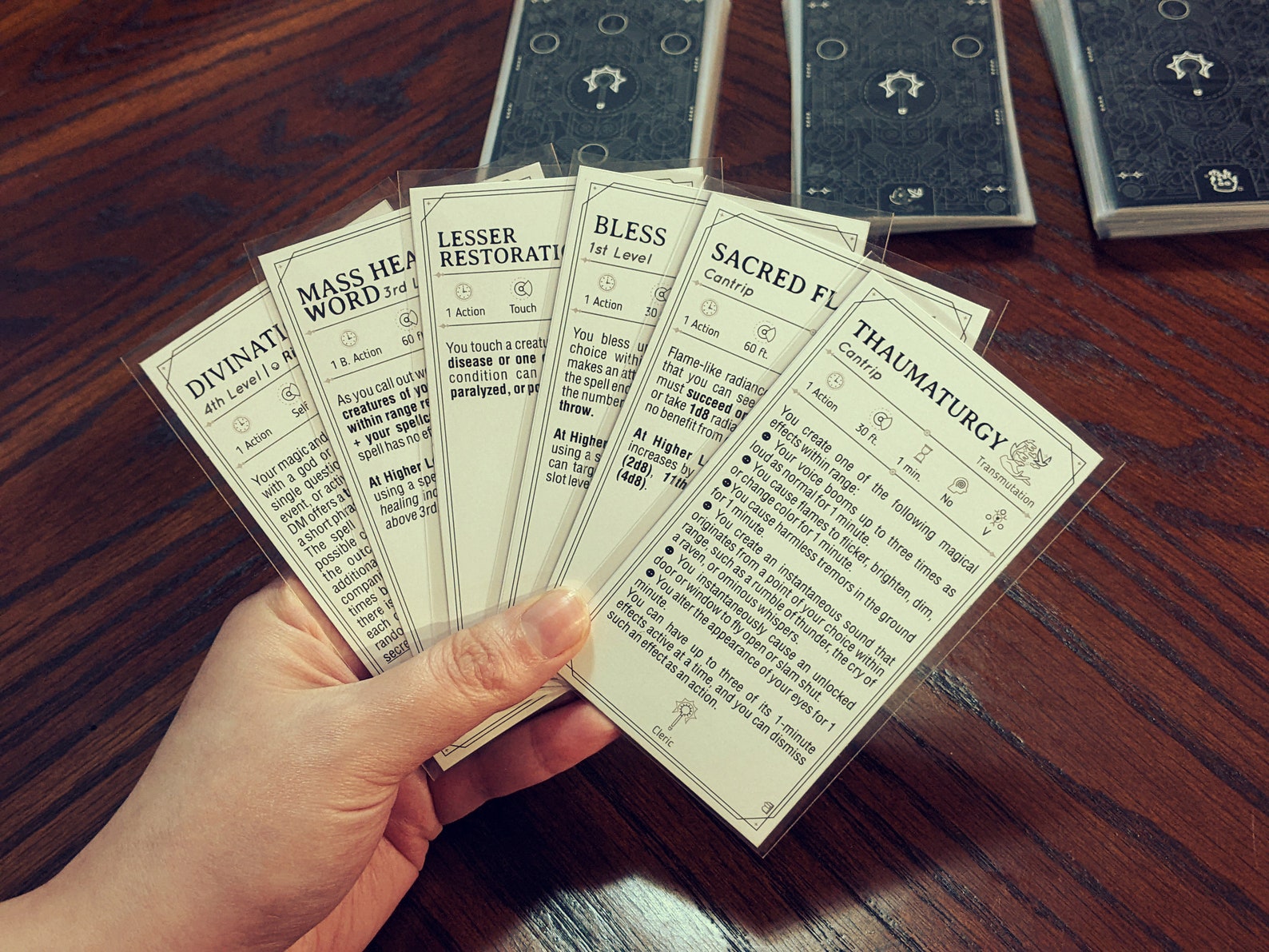 Kleriker Zauberkarten für DnD 5e Ausfüllbare PDFs inklusive Etsy Schweiz