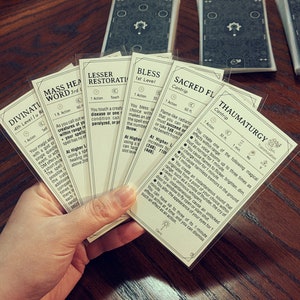 CLERIC Spell Cards for Dnd 5e | Form Fillable Pdfs Included | Dungeons ...