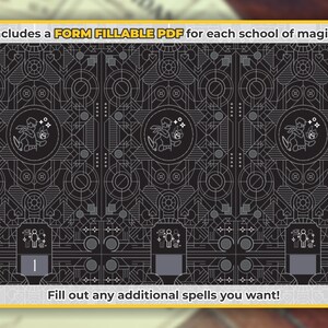 ARCANE TRICKSTER Spell Cards for Dnd 5e | Form Fillable Pdfs Included ...