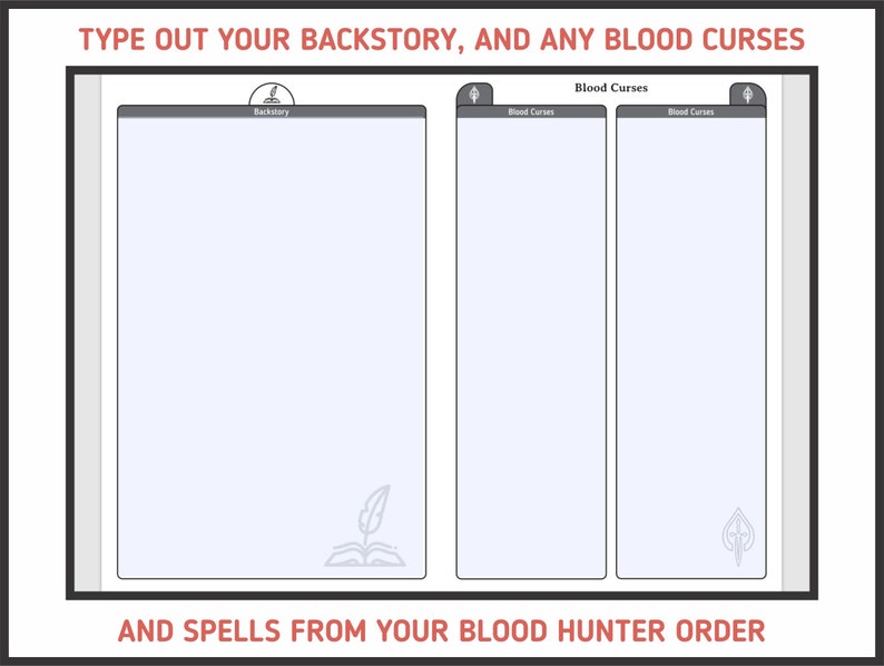 Form Fillable Blood Hunter Character Sheet Dnd 5e - Printable Forms ...