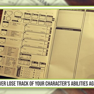 DRUID CHARACTER SHEET for Dnd 5e | Form Fillable Pdf | Dungeons and ...