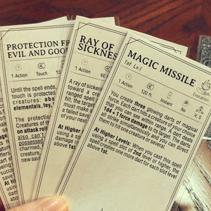 ARCANE TRICKSTER Spell Cards for DnD 5e Form Fillable PDFs Included Dungeons and Dragons D&D Printable Spell Cards image 3