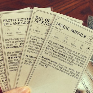 ARCANE TRICKSTER Spell Cards for Dnd 5e | Form Fillable Pdfs Included ...