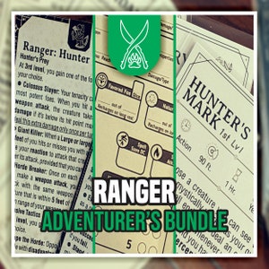PAQUETE DE AVENTURERO DE RANGER para DnD 5e