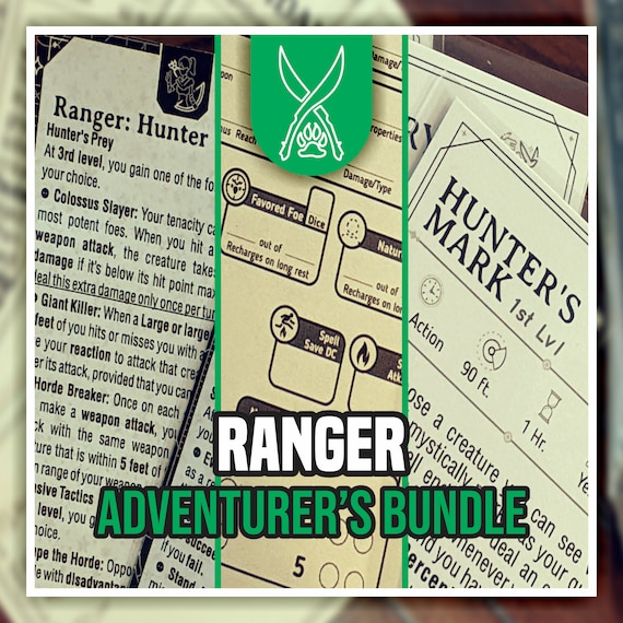 RANGER ADVENTURER'S BUNDLE for DnD 5e