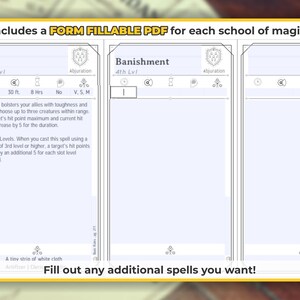 PALADIN Spell Cards for Dnd 5e | Form Fillable Pdfs Included | Dungeons and Dragons | D&amp;D ...