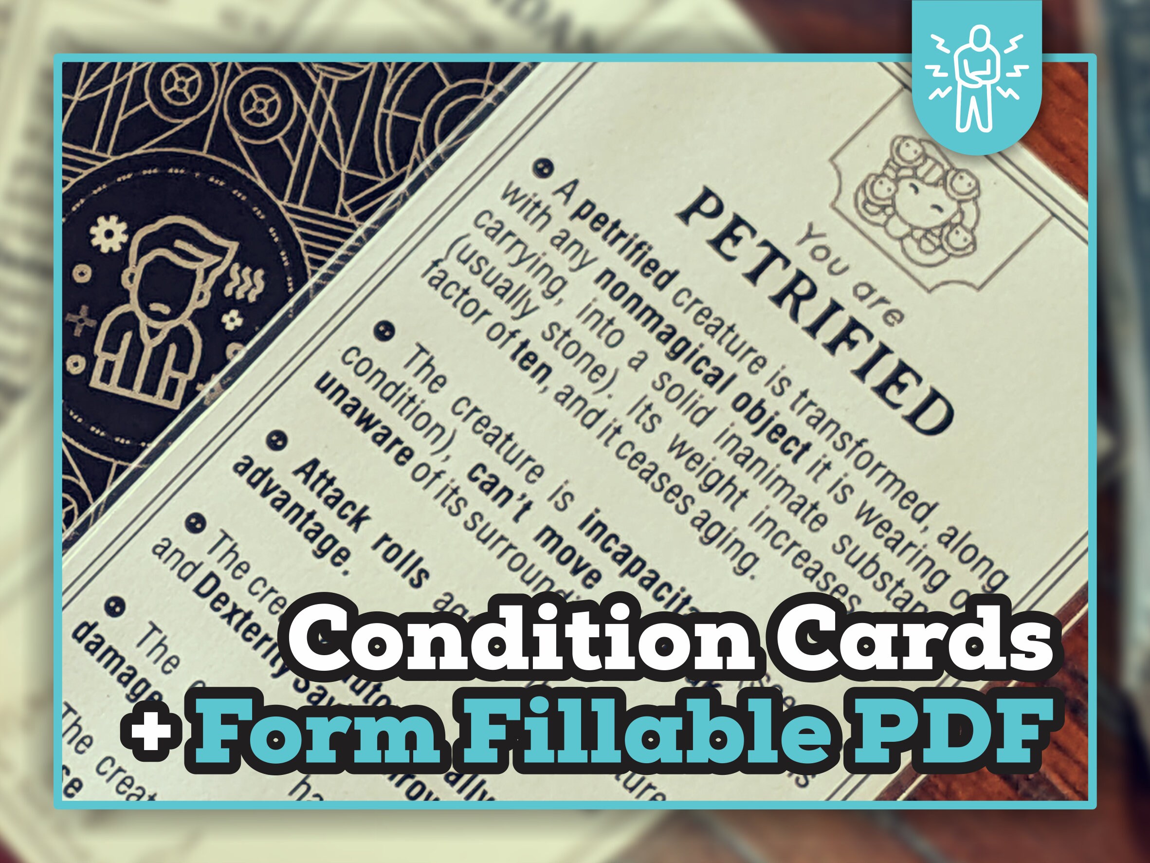 CONDITION CARDS for DnD 5e | Form Fillable PDFs Included | Dungeons and ...