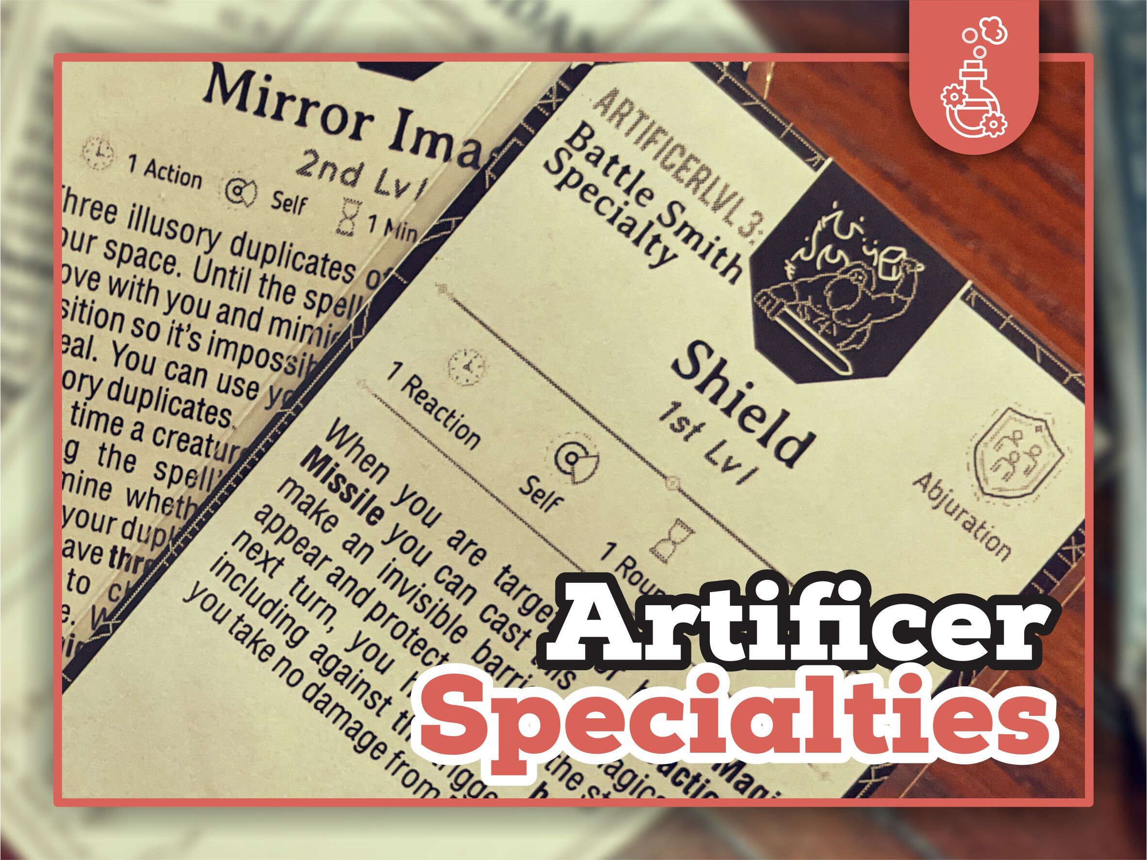 ARTIFICER SPECIALTY CARDS for DnD 5e Form Fillable PDFs Included Dungeons and Dragons D&D