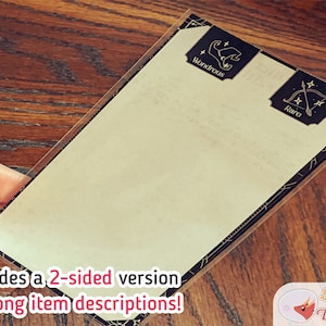 MAGIC ITEM CARDS for Dnd 5e | Form Fillable Pdfs Included | Dungeons ...