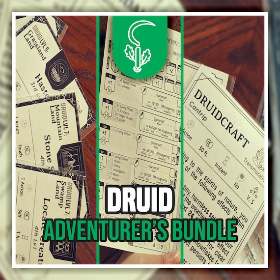 DRUID ADVENTURER'S BUNDLE for DnD 5e