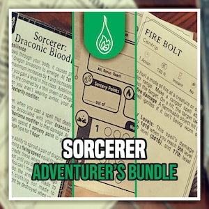 PAQUETE DE HECHICERO AVENTURERO para DnD 5e