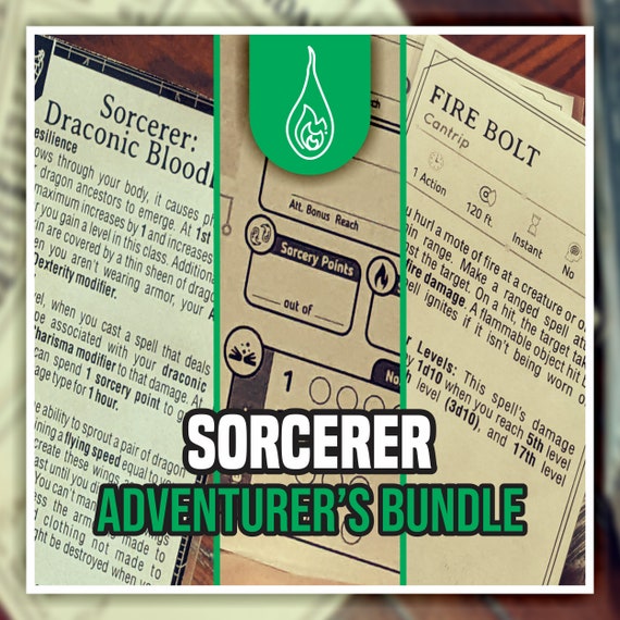 SORCERER ADVENTURER'S BUNDLE for DnD 5e