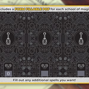 BARD Spell Cards for Dnd 5e | Form Fillable Pdfs Included | Dungeons ...