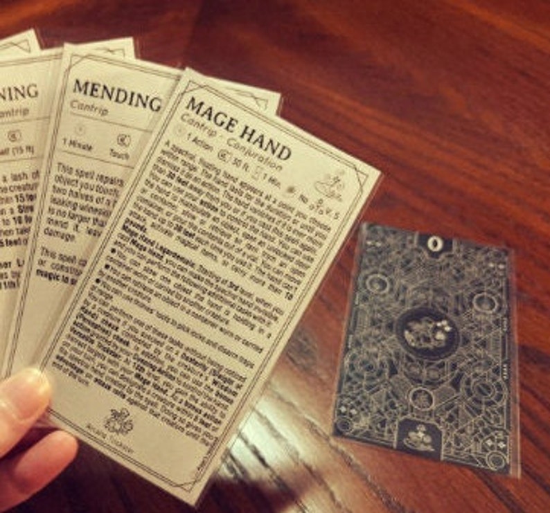 ARCANE TRICKSTER Spell Cards for DnD 5e Form Fillable PDFs Included Dungeons and Dragons D&D Printable Spell Cards image 2