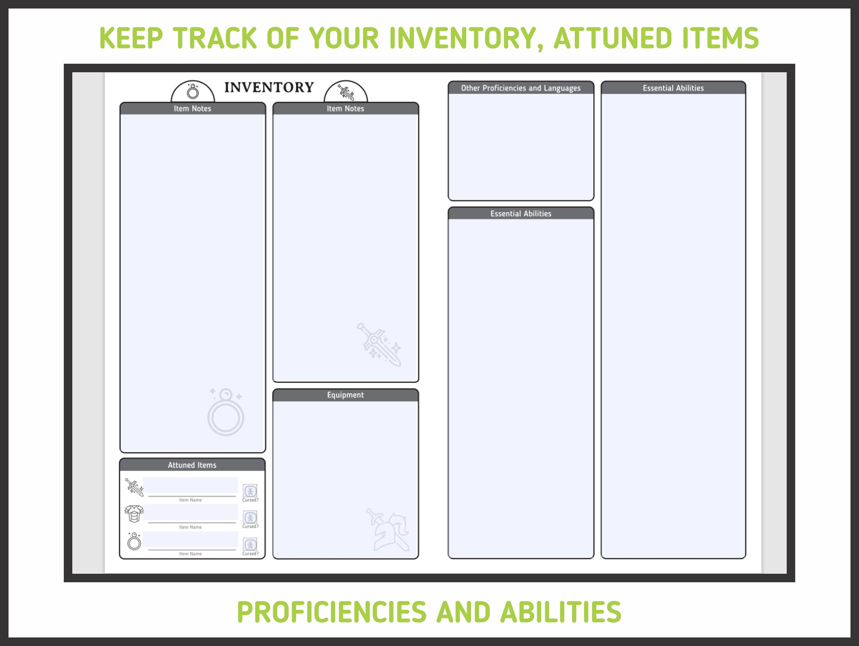 ranger character sheet for dnd 5e form fillable pdf etsy