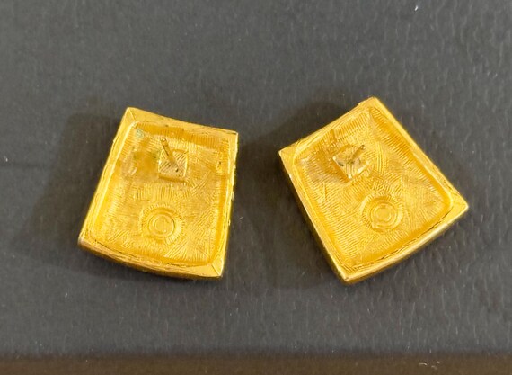 Vintage Kenneth Jay Lane Gold Geometric Necklace … - image 10