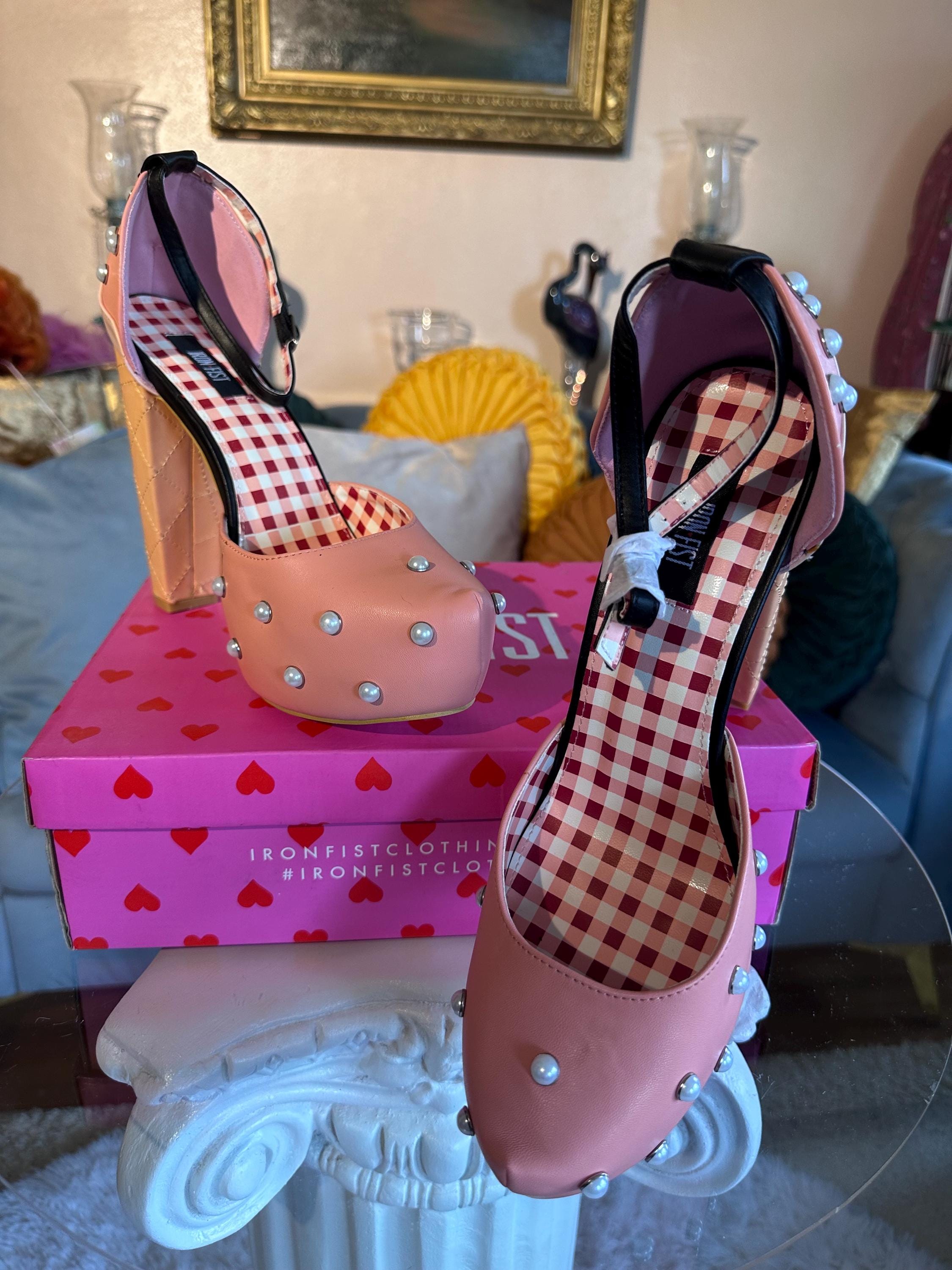 Iron Fist Peaches and Cream Heels in Original Box! New