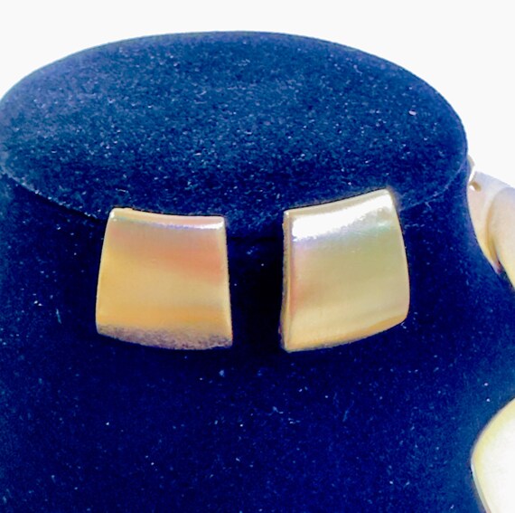 Vintage Kenneth Jay Lane Gold Geometric Necklace … - image 9