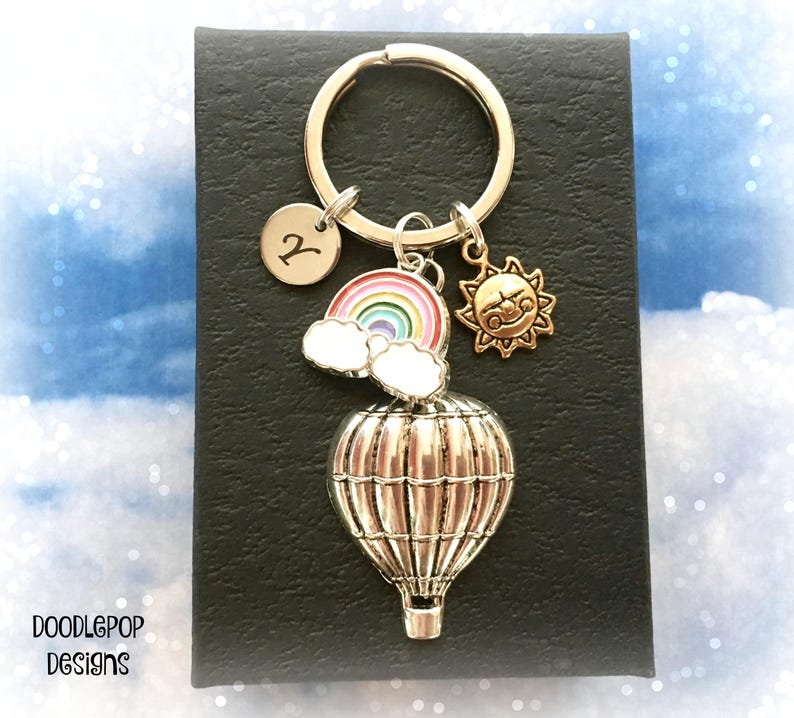 hot air balloon keyring