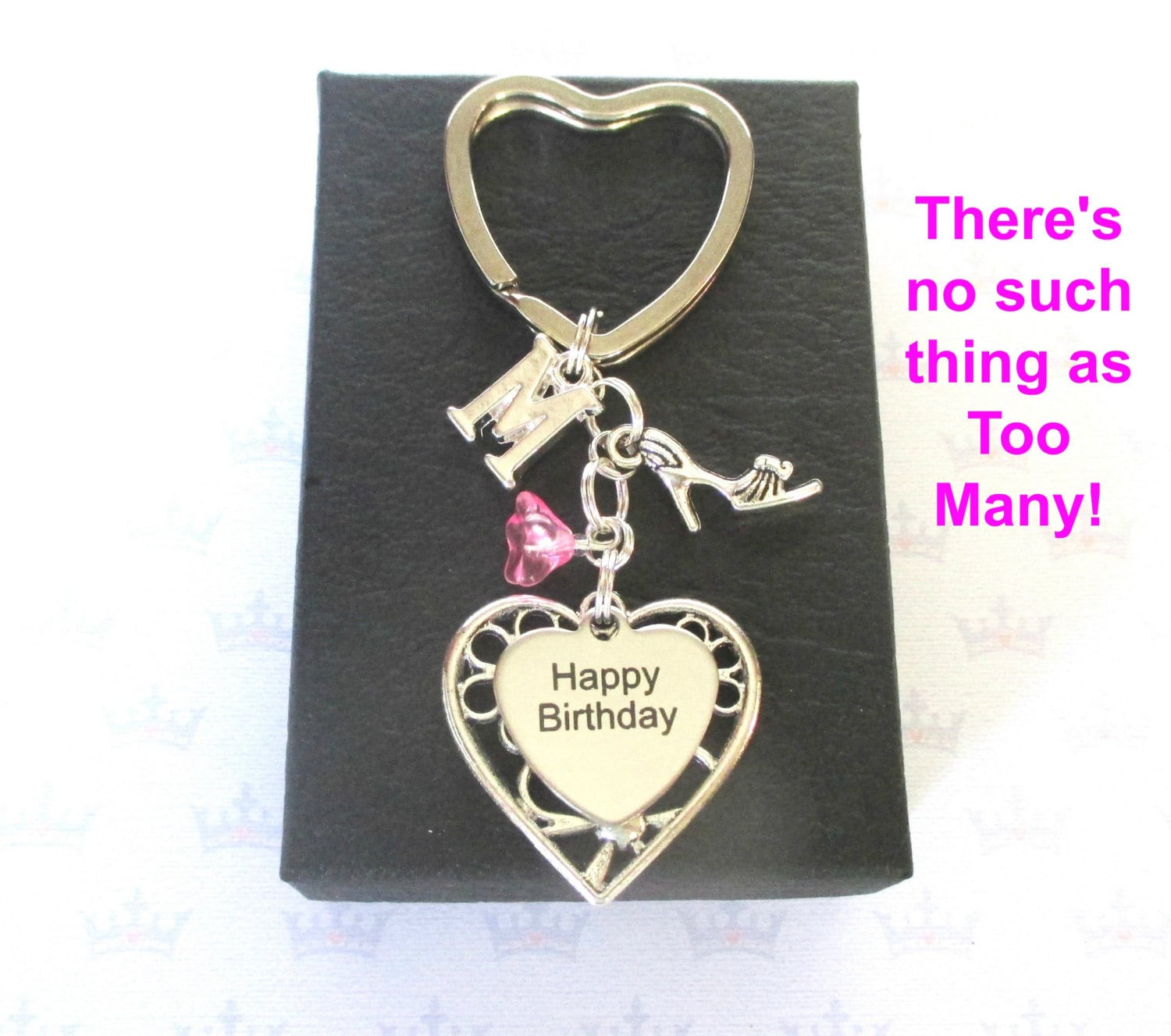 Personalised shoe lover gift Happy Birthday keyring High Etsy