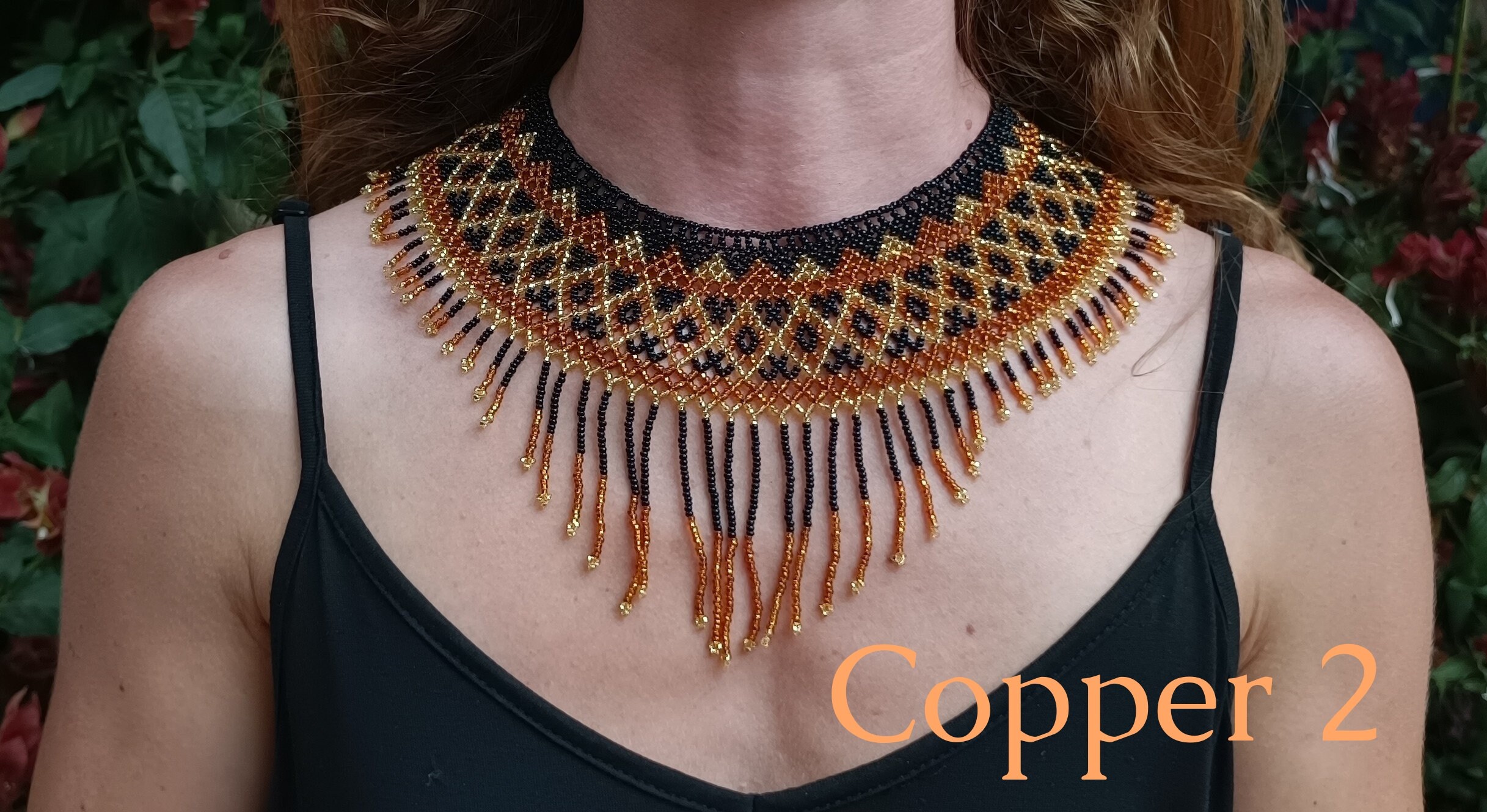 Collier Bohémien Ethnique REYOK - Sautoir Coloré Vintage Avec Boucles D'oreilles - Style Tribal Pour Femmes