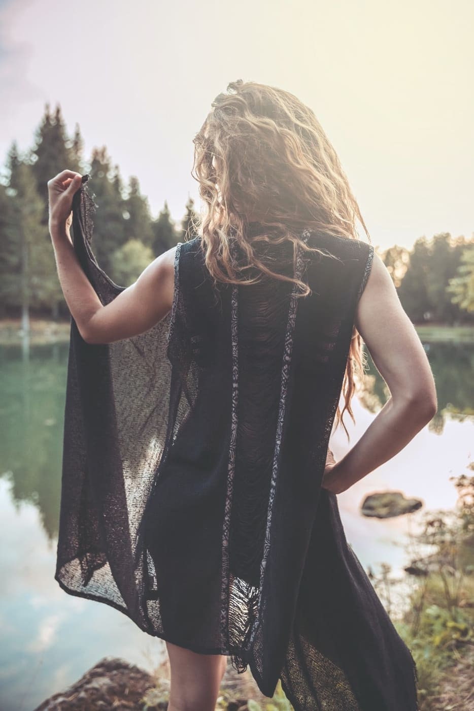 Gilet Long Femme Fleuri Bohème – Cardigan Chic Manches 3/4 Poches, Élégant Cover-up Plage Été