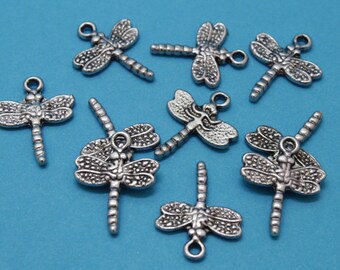 20 Mix Antiksilber Libelle Schmetterling Charm Anhänger Kettenanhänger LP 20 Mix Antiksilber Libelle Schmetterling Charm Anhänger Kettenanhänger LP