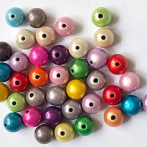 20 Miracle Beads, 10 mm, Acryl, Farbmix Bild 2