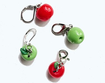 Stitch marker apple apples crochet knitting color choice