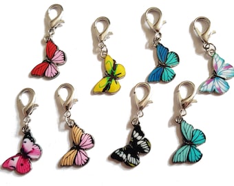 Stitch marker colorful butterfly crochet knit color choice