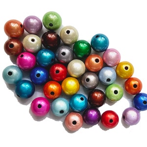 20 Miracle Beads, 10 mm, Acryl, Farbmix Bild 4