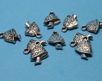 10 x Pilz Fliegenpilz Anhänger  Charms