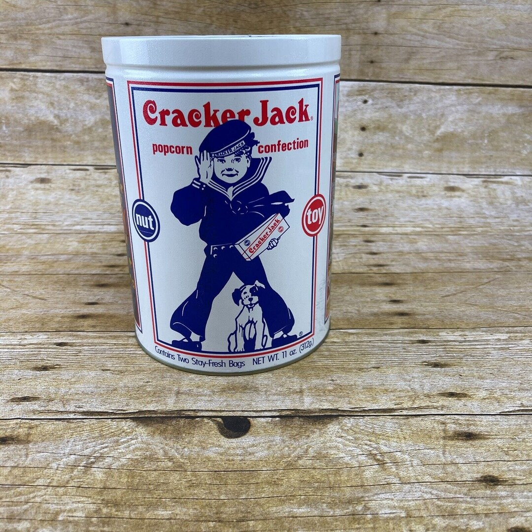 Vintage Cracker Jack Tin Can Limited Edition 1990 Etsy