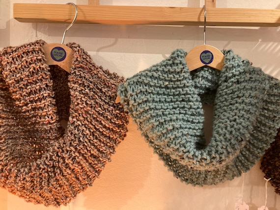 Neck Warmer, Cowl, HandKnit in Ireland, flexi size, unisex