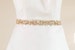 Wedding Sash, Gold and opal bridal sash, rhinestone encrusted sash, wedding belt, wedding dress belt, gold sash, bridal belt UK  - Style R23 