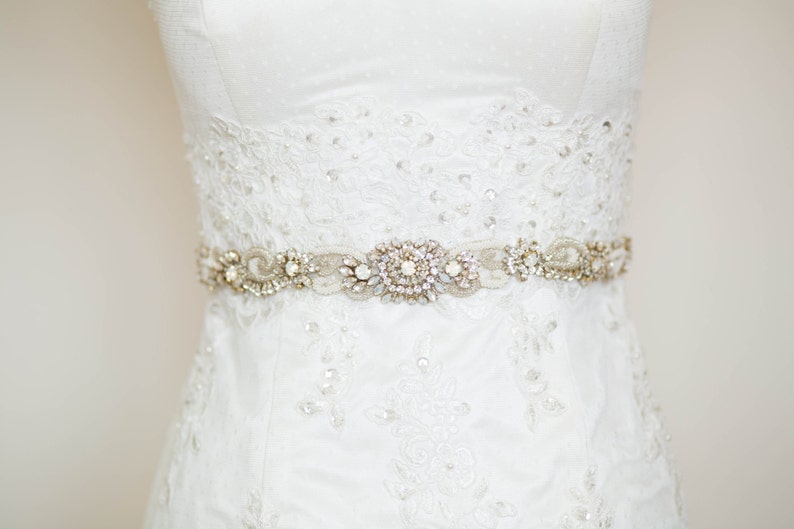 Hints of Gold Wedding Dress Belts and Sashes Bridal Belts Etsy