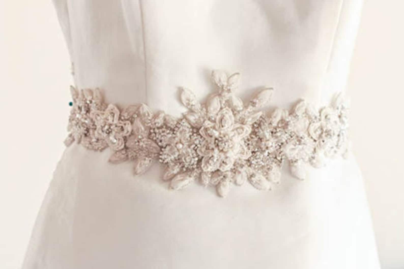Floral Bridal Belt Wedding Belts and Sashes Bridal Dress Etsy