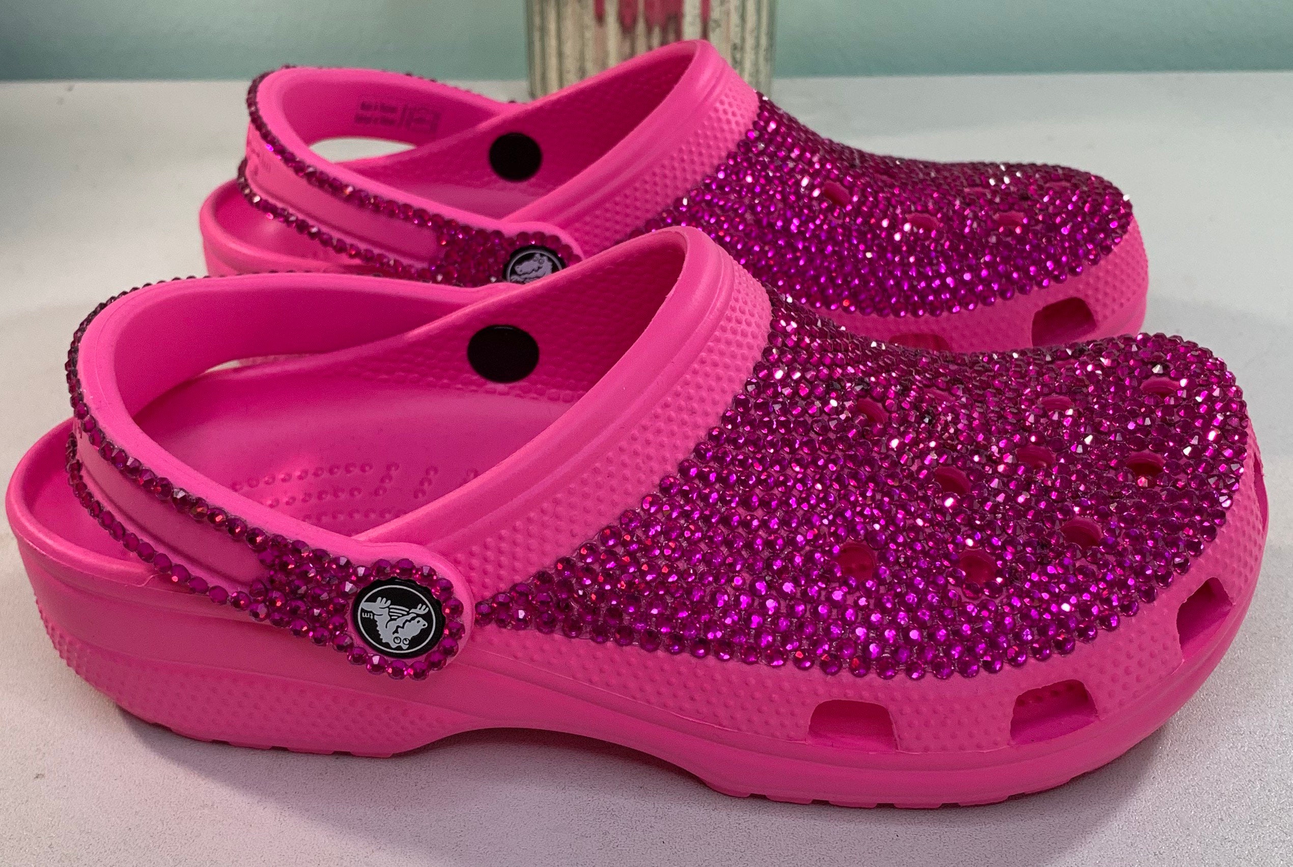 light pink crocs size 7