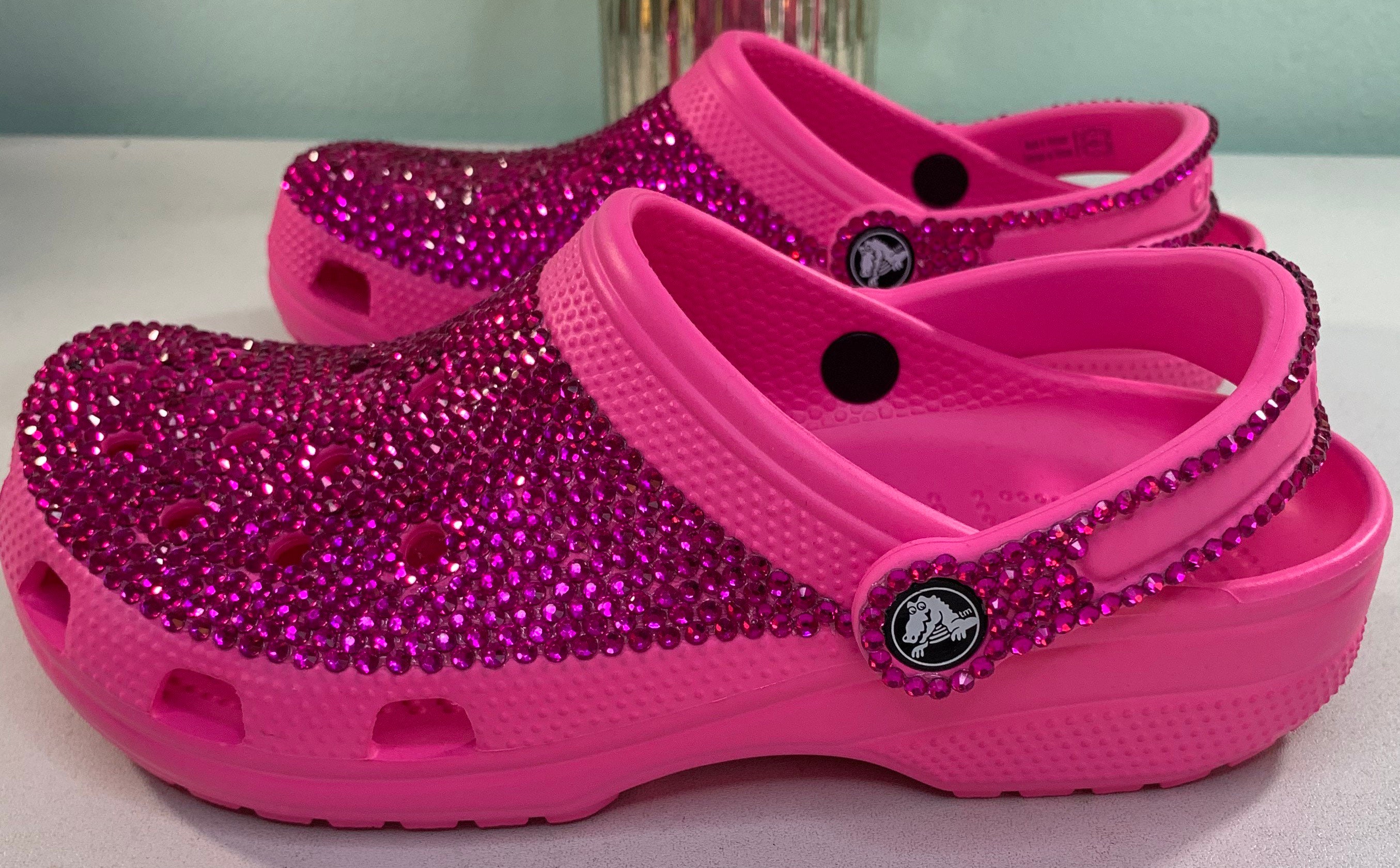 light pink crocs size 7