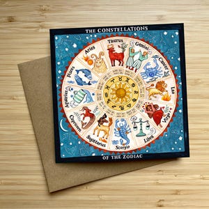 Biglietto di auguri: Costellazioni dello Zodiaco