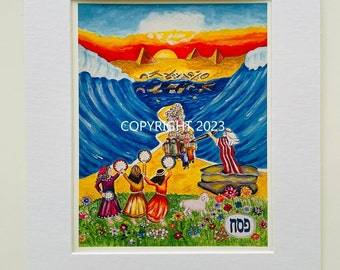 MESSIANIC ART PRINT w/mat