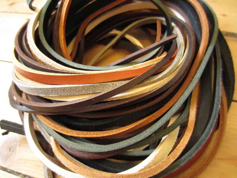 Cowhide Full Grain Leather OFFCUTS LACES repair remnant Etsy