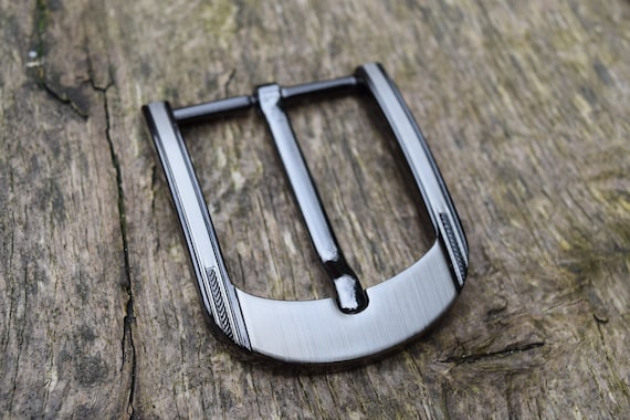 Metal Belt Buckle heavy duty 40mm Gunmetal finish Classic Buckle AR