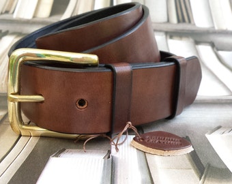 Wide Leather Belt Etsy