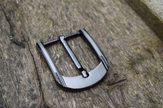 Metal Belt Buckle heavy duty 40mm Gunmetal finish Classic Buckle AR